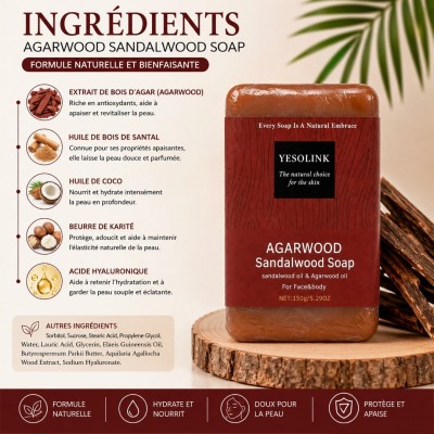 Agarwood sandalwood soap