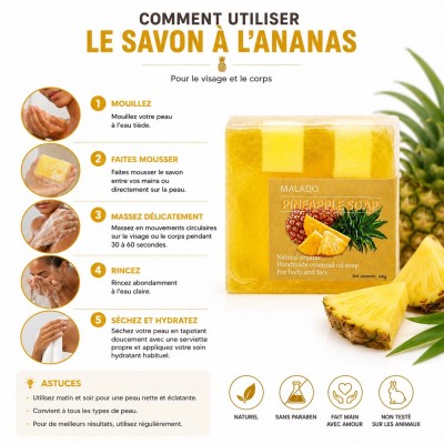 Savon à l'ananas Malado