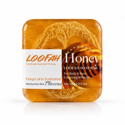 Savon au miel et à la loofah