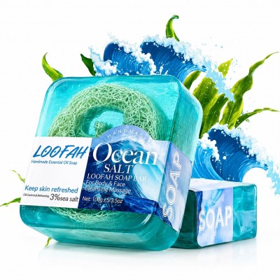 Ocean Salt & Loofah Soap 100g | Buy Online in Senegal