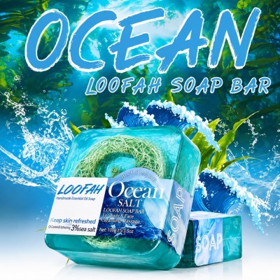 Ocean salt loofah soap