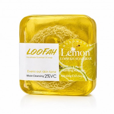 Lemon loofah soap
