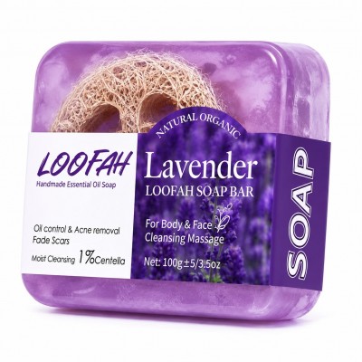 Lavender loofah soap