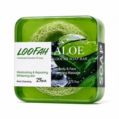 Savon à l’aloe vera et à la loofah