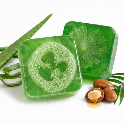 Aloe loofah soap