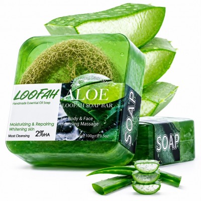 Savon à l’aloe vera et à la loofah