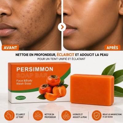 Persimmon Soap Bar 100g | Face & Body Wash Soap Senegal