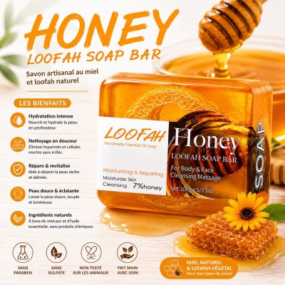Honey loofah soap