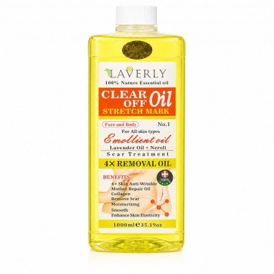 Laverly Clear Off Oil 1000ml | Stretch Mark Care Oil