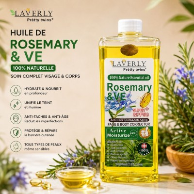 Huile Rosemary & VE Laverly 1000 ml | Visage & Corps