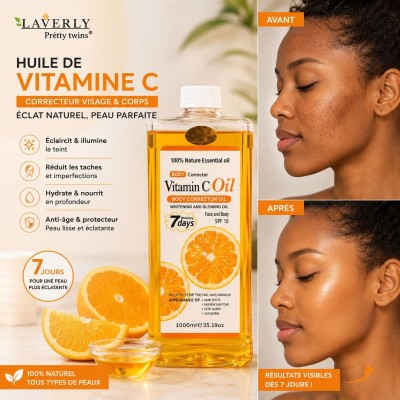 Huile Vitamine C Laverly SPF 15 | Visage & Corps