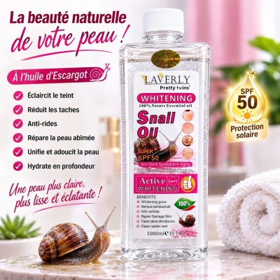 Laveryl Snail Oil 1000 ml | Face & Body Senegal