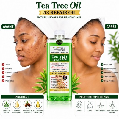 Laveryl Tea Tree Oil 1000 ml | Face & Body Senegal