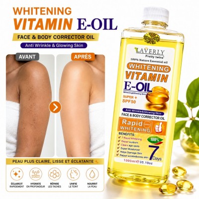 Laverly Vitamin E Oil | Face & Body 1000 ml