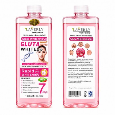 Laverly Gluta White x10 Brightening Oil for Face and Body 1000 ml