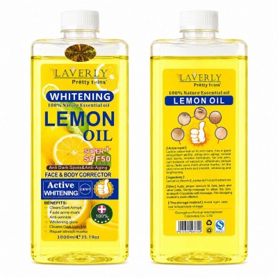 Laverly Pretty Twins Lemon Brightening Oil 1000 ml for Face and Body