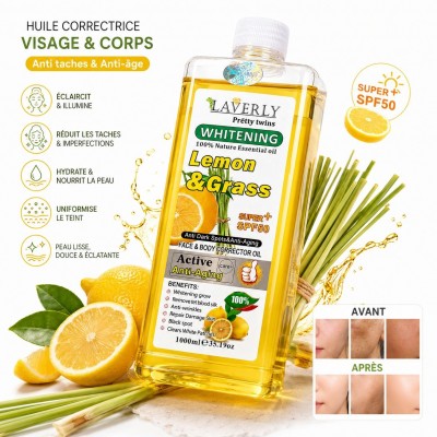 Laverly Lemon & Lemongrass Oil | Face & Body