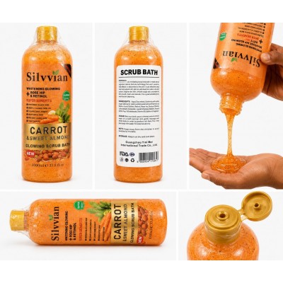 Silvvian Carrot & Sweet Almond Scrub Bath 1000 ml