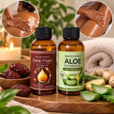 Massage Oil Kit Date Night & Aloe Vera – Senegal