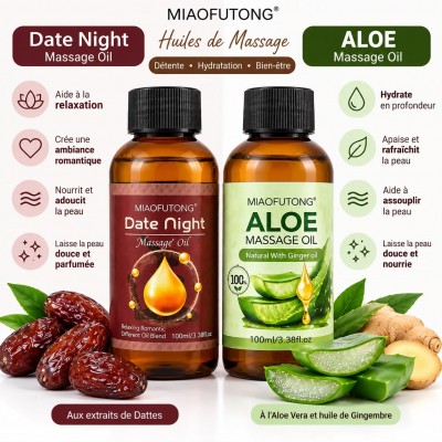 Kit Huiles de Massage Date Night et Aloe Vera – Sénégal