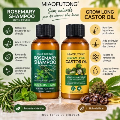 Rosemary Shampoo & Castor Oil Grow Long | Senegal