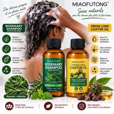 Rosemary Shampoo & Castor Oil Grow Long | Senegal