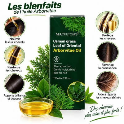 Huile Herbe d'Usman Cheveux MIAOFUTONG 120ml |Sénégal