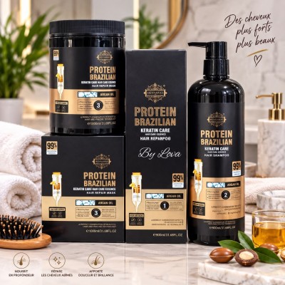Keratin Argan Oil Hair Care Kit – Shampoo & Mask Senegal
