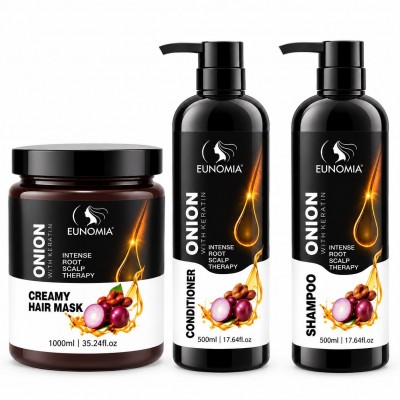 Eunomia Onion & Keratin Hair Care Kit | Anti Hair Loss