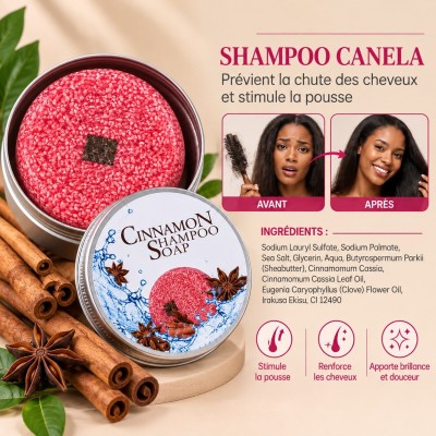 Cinnamon Solid Shampoo 55 g | Fine Hair Senegal
