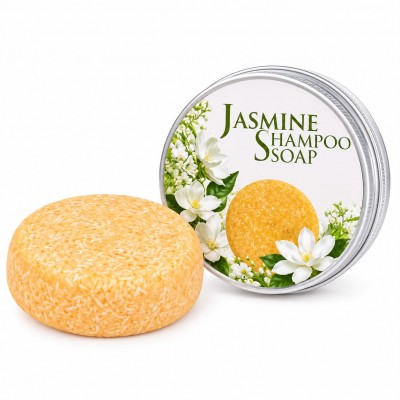 Shampoing Solide au Jasmin 60 g | Cheveux Secs & Abîmés
