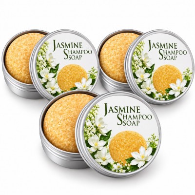 Shampoing Solide au Jasmin 60 g | Cheveux Secs & Abîmés