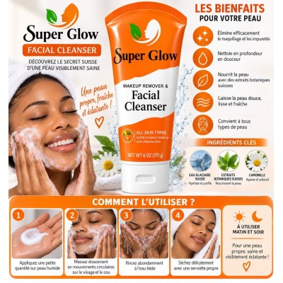 Démaquillant Nettoyant Visage Super Glow 170 g | Dakar