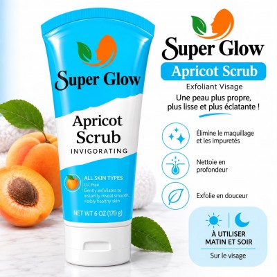Gommage Abricot Super Glow 170 g | Dakar – Senbonsplans