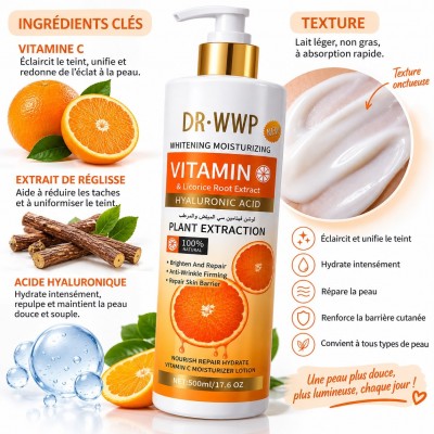 Vitamin C Licorice Body Lotion DR·WWP 500 ml – Dakar, Senegal