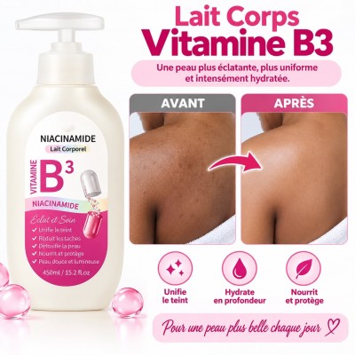 Lotion corporelle Niacinamide B3 DR·WWP 450 ml