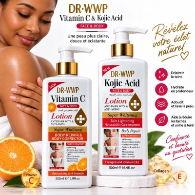 DR.WWP Vitamin C & Kojic Acid Lotion 500 ml | Senegal