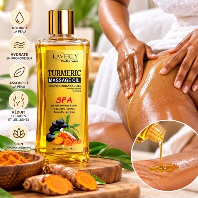 Huile de massage au Curcuma Laverly 300 ml | Dakar