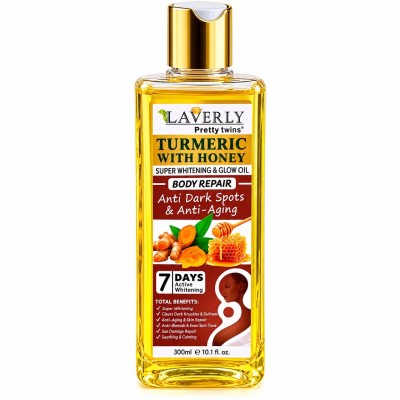 Huile Curcuma et Miel LAVERLY 300 ml, Éclat Corps – Sénégal
