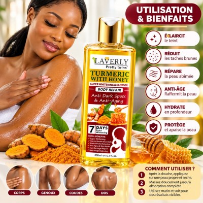 LAVERLY Turmeric Honey Glow Oil 300 ml – Senegal