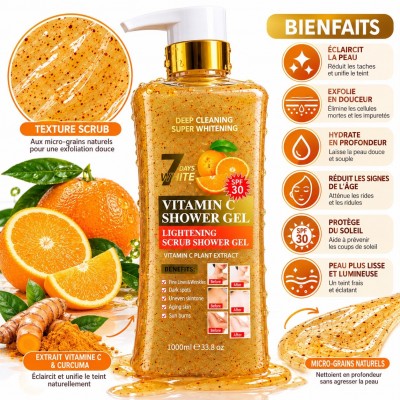 Vitamin C Exfoliating Shower Gel 1L | Senbonsplans