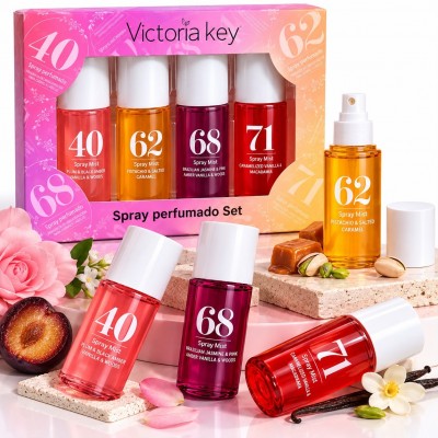 Brumes parfumées Victoria Key, coffret cadeau avec 4 senteurs