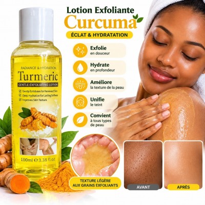 Lotion Exfoliante au Curcuma 100 ml | Dakar – Senbonsplans