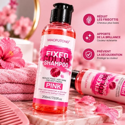 Shampoing couleur rose MIAOFUTONG 200 ml | Senbonsplans