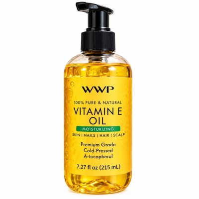 Flacon pompe d'huile de vitamine E WWP 215 ml