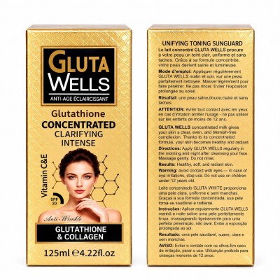 Lait concentré Gluta Wells glutathion 125 ml | Senbonsplans