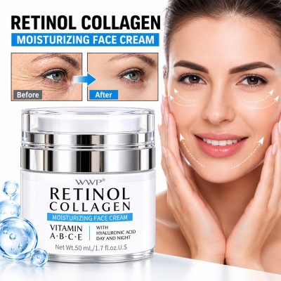 Crème Visage Retinol Collagen WWP 50 ml, Hydratante – Sénégal