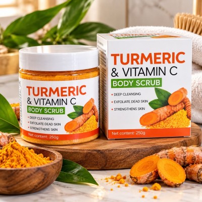 Turmeric & Vitamin C Body Scrub 250 g | Senbonsplans Dakar