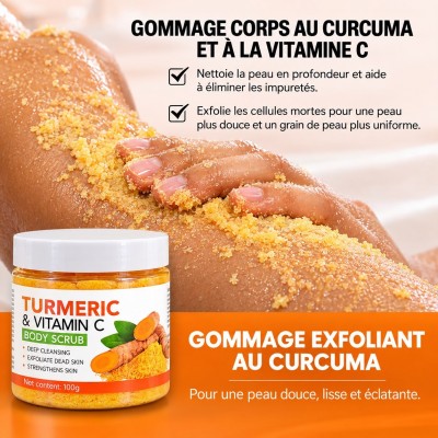 Gommage Corporel Curcuma Vitamine C 250 g | Dakar