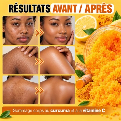 Gommage Corporel Curcuma Vitamine C 250 g | Dakar